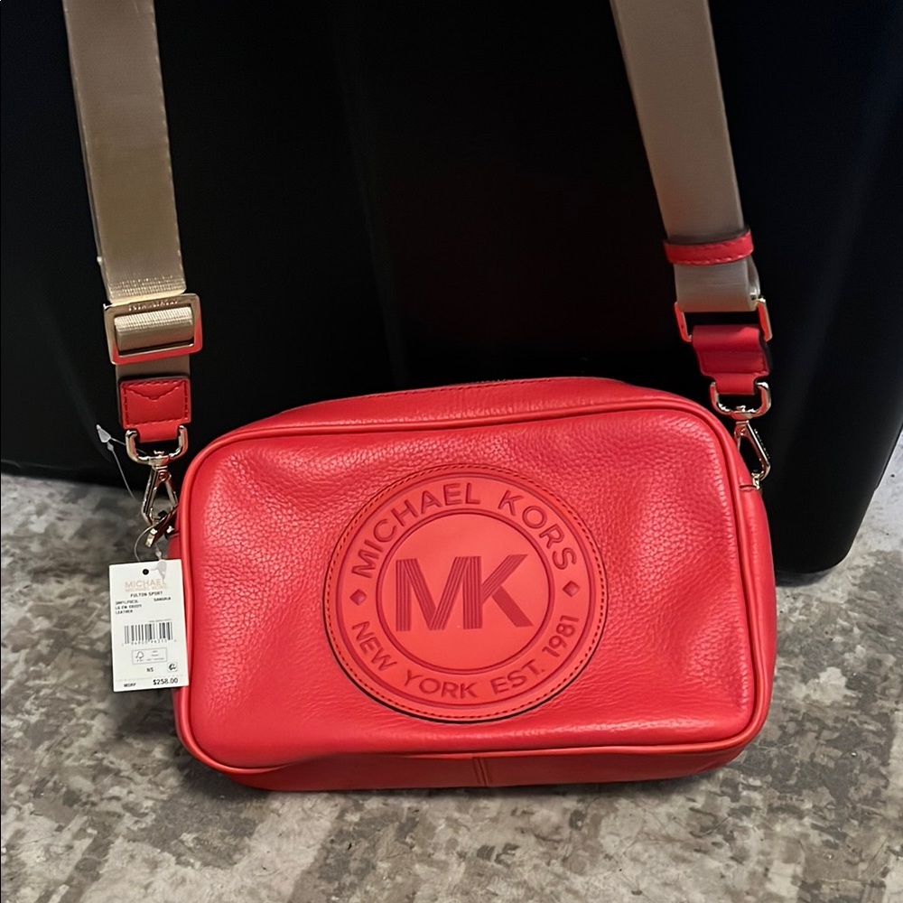 Michael Kors Red Crossbody Bag
